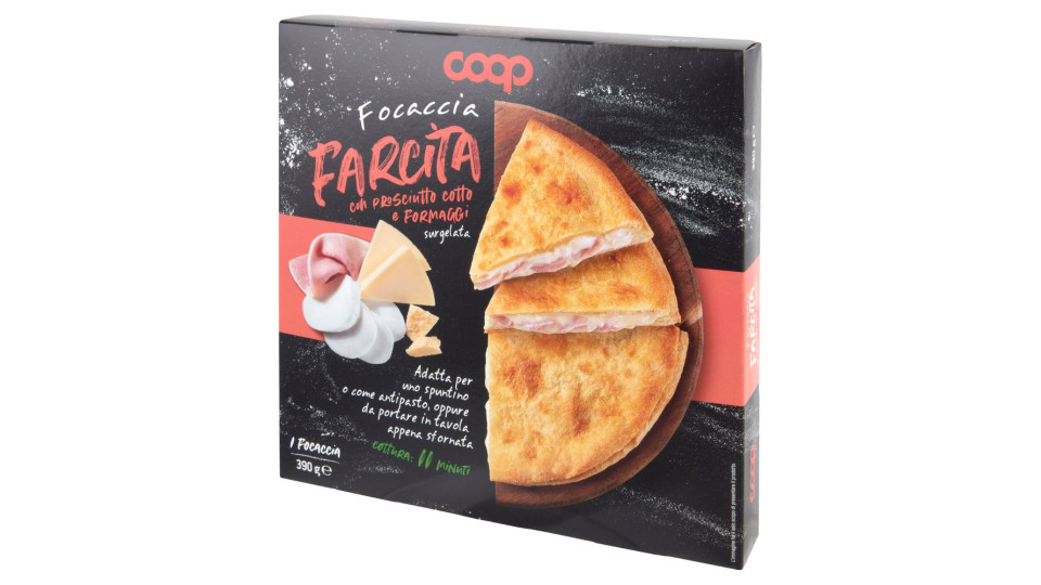 Focaccia Farcita Con Prosciutto Cotto E Formaggi Surgelata