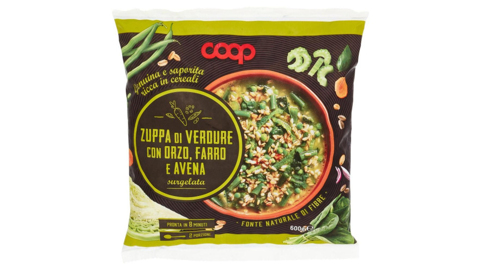 Zuppa Di Verdure Con Orzo, Farro E Avena Surgelata