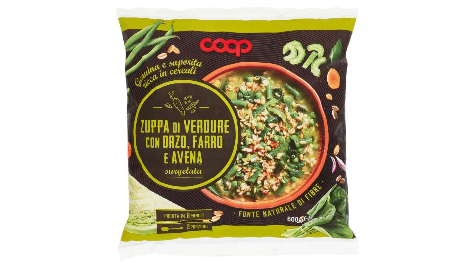 Zuppa Di Verdure Con Orzo, Farro E Avena Surgelata