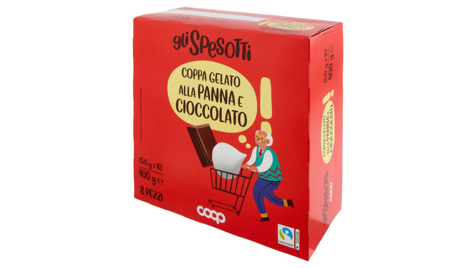 Cono Alla Panna E Cioccolato