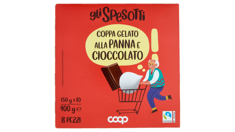 Cono Alla Panna E Cioccolato