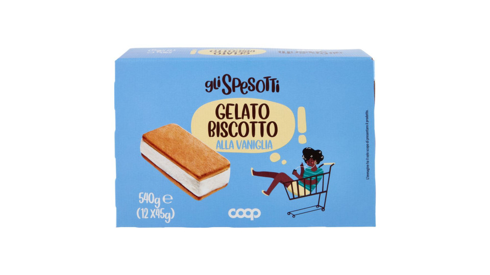 Gelato Biscotto Al Gusto Vaniglia