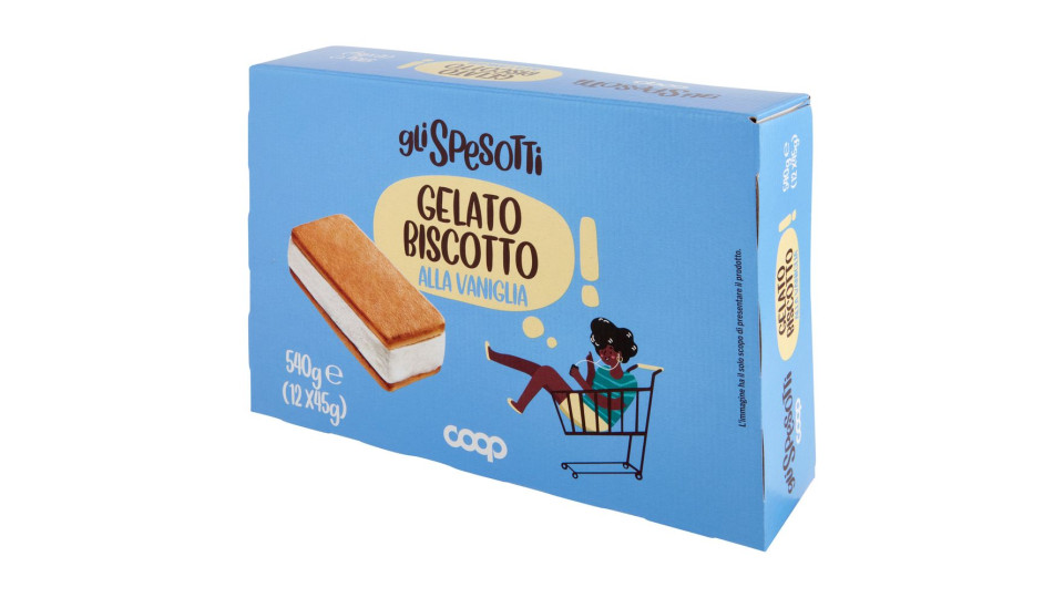 Gelato Biscotto Al Gusto Vaniglia