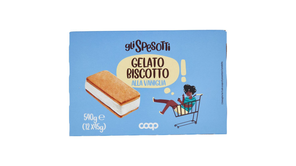 Gelato Biscotto Al Gusto Vaniglia