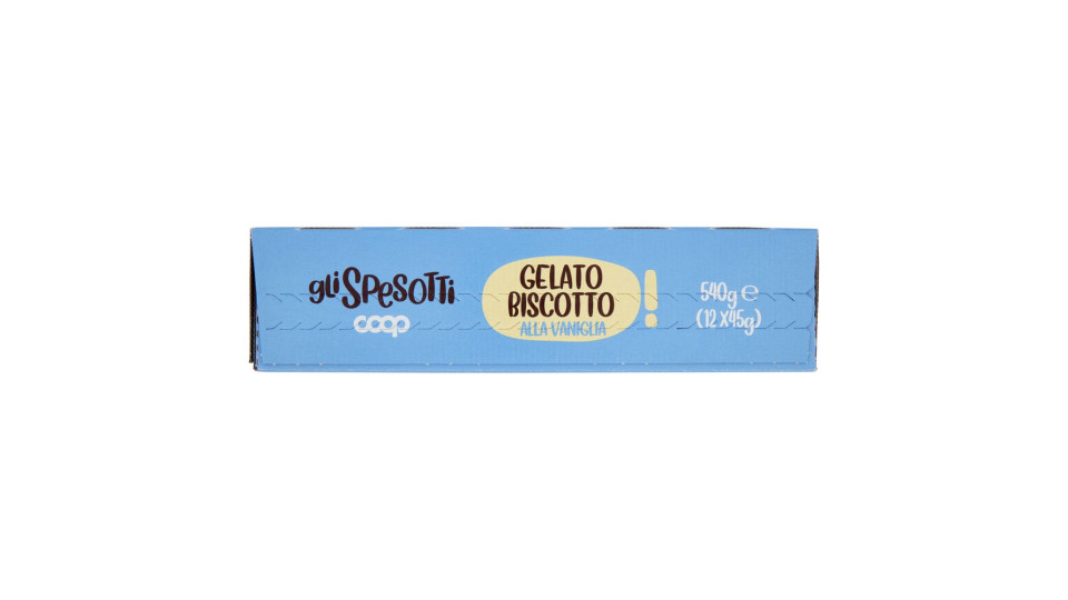 Gelato Biscotto Al Gusto Vaniglia