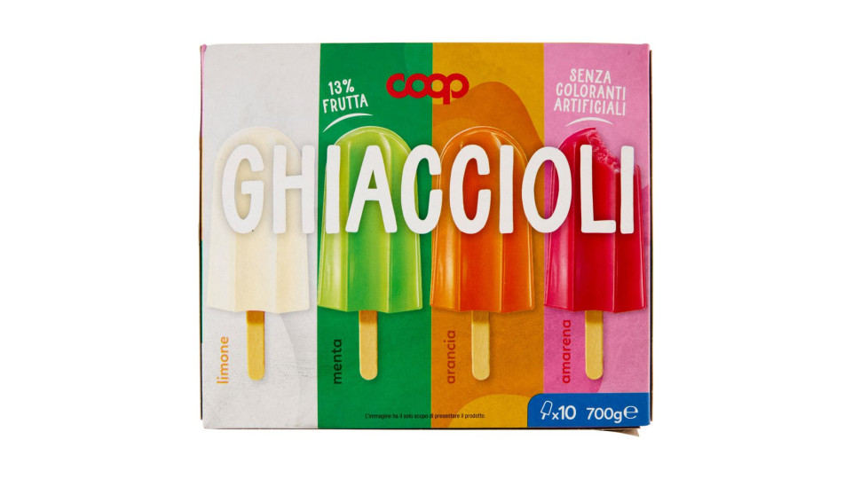 Ghiaccioli Assortiti Limone Menta Arancia Amarena