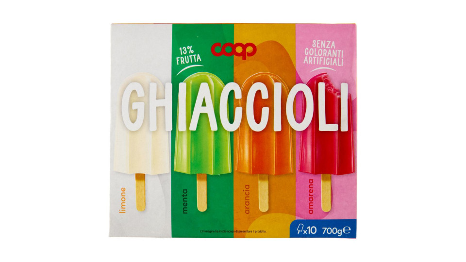 Ghiaccioli Assortiti Limone Menta Arancia Amarena