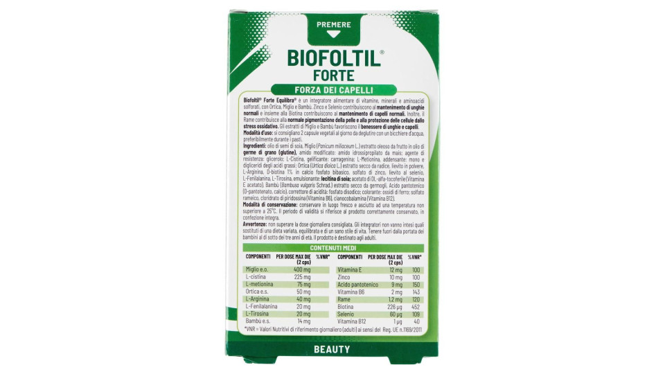 Equilibra Biofoltil Forte 32 Perle Vegetali