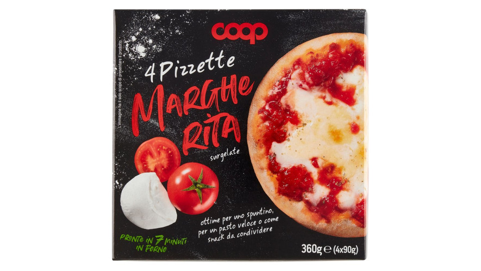 4 Pizzette Margherita Surgelate