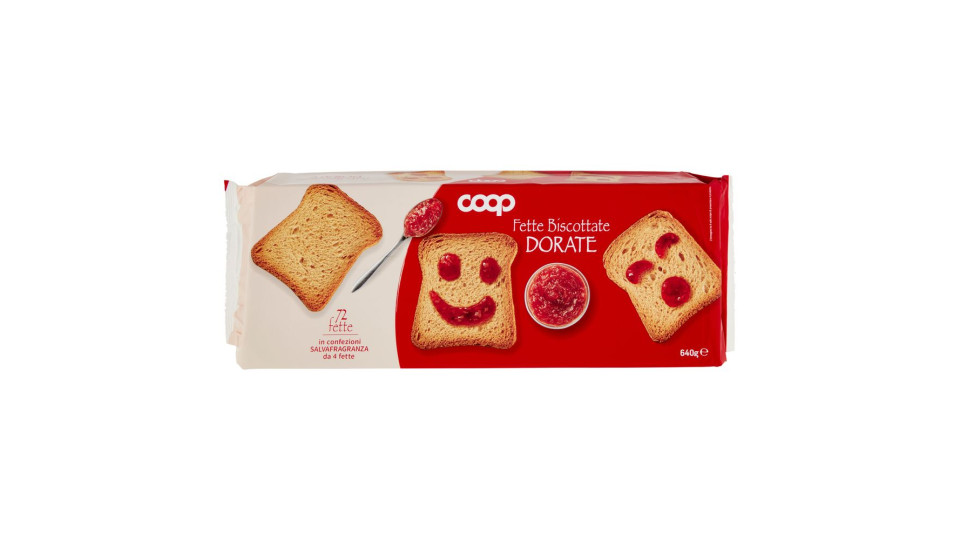 Fette Biscottate Dorate 36 Fette