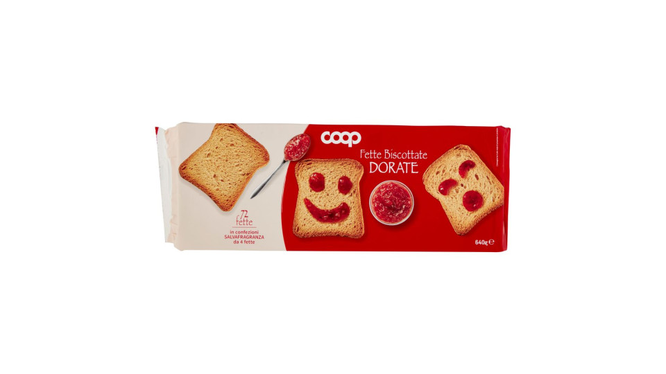 Fette Biscottate Dorate 36 Fette