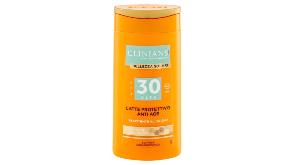 Clinians Bellezza Solare Latte Protettivo Anti Age SPF 30 Alta