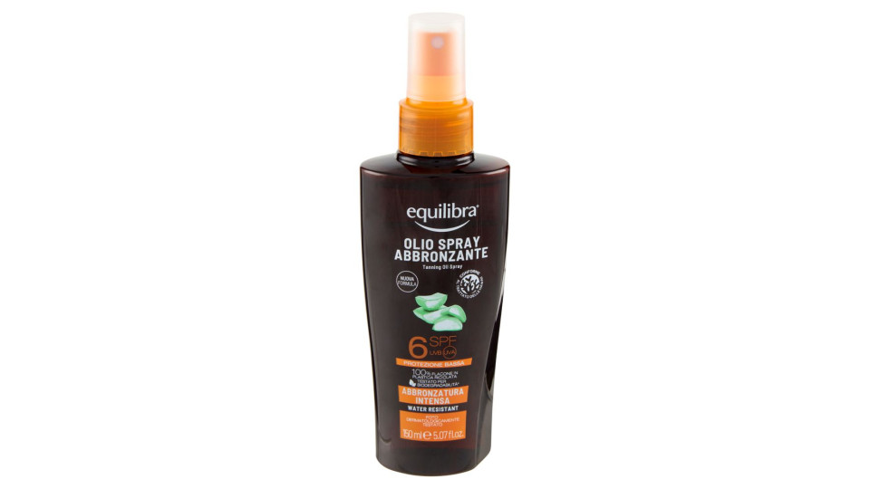Equilibra Olio spray abbronzante SPF6