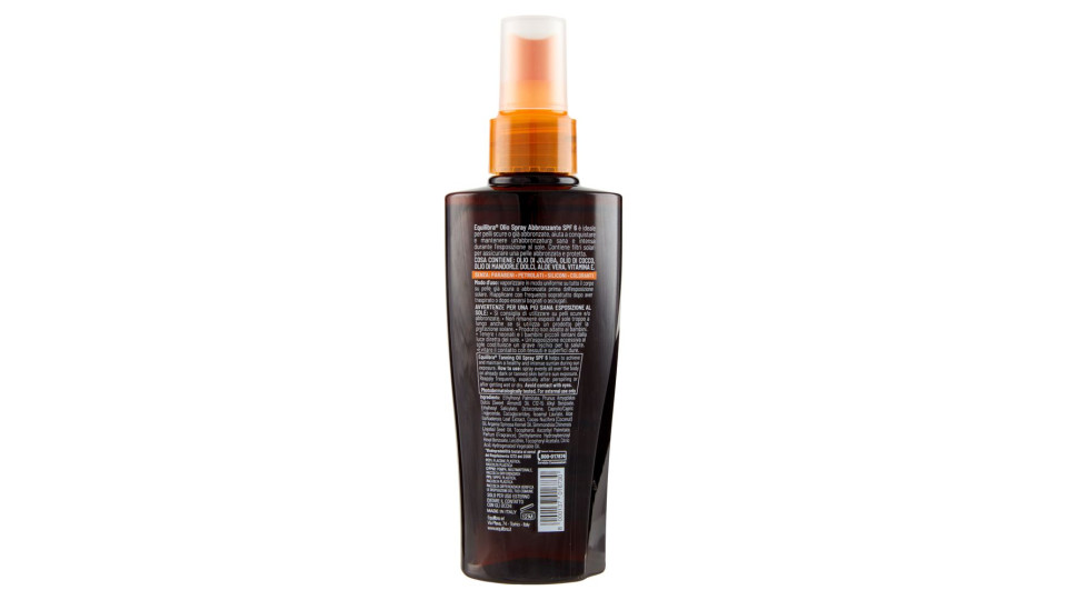Equilibra Olio spray abbronzante SPF6