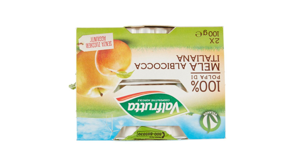 Bio 100% Polpa di Mela Albicocca Italiana