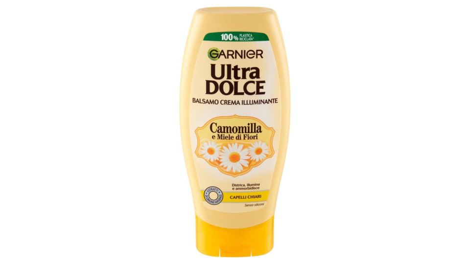 Garnier Ultra Dolce Balsamo all'estratto di Camomilla e Miele per capelli chiari