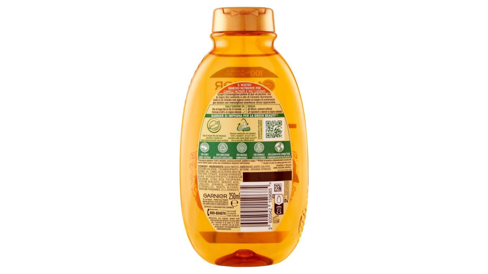 Garnier Ultra Dolce Shampoo Meraviglioso all'olio d'argan e di camelia per capelli secchi