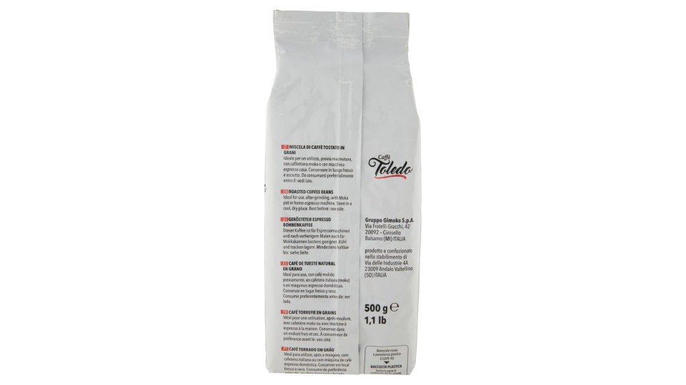 Caffè Toledo Miscela Di Caffè Tostato In Grani Aroma Classico