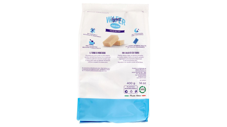 Cabrioni wafer vaniglia