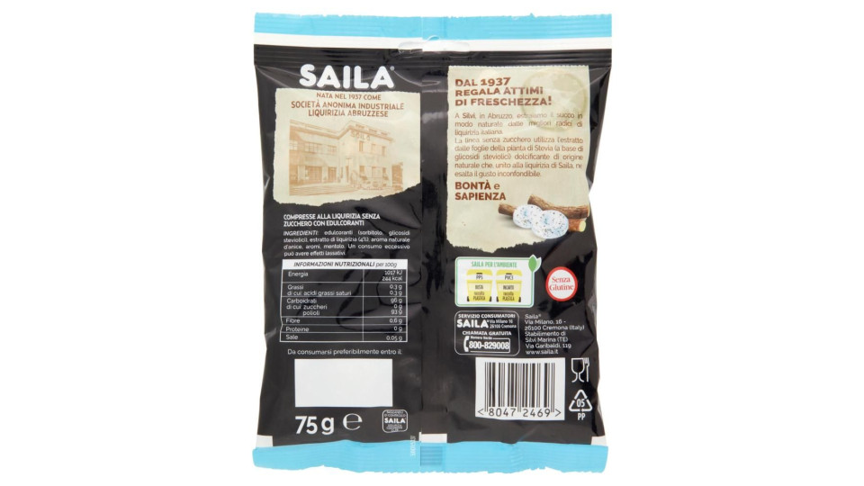 Saila Free Compresse dure gusto liquirizia