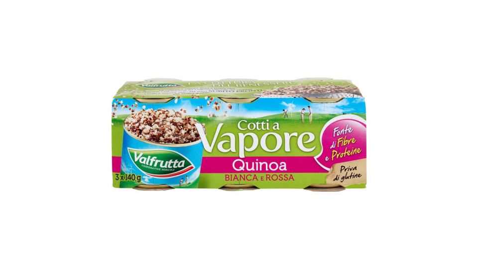 Cotti a Vapore Quinoa Bianca e Rossa