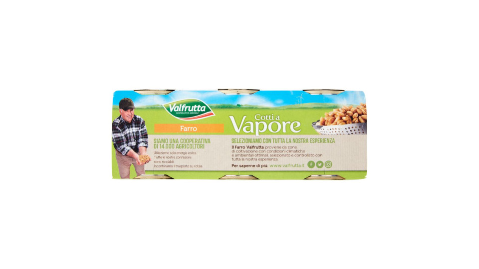 Valfrutta - Farro, Cotti a Vapore