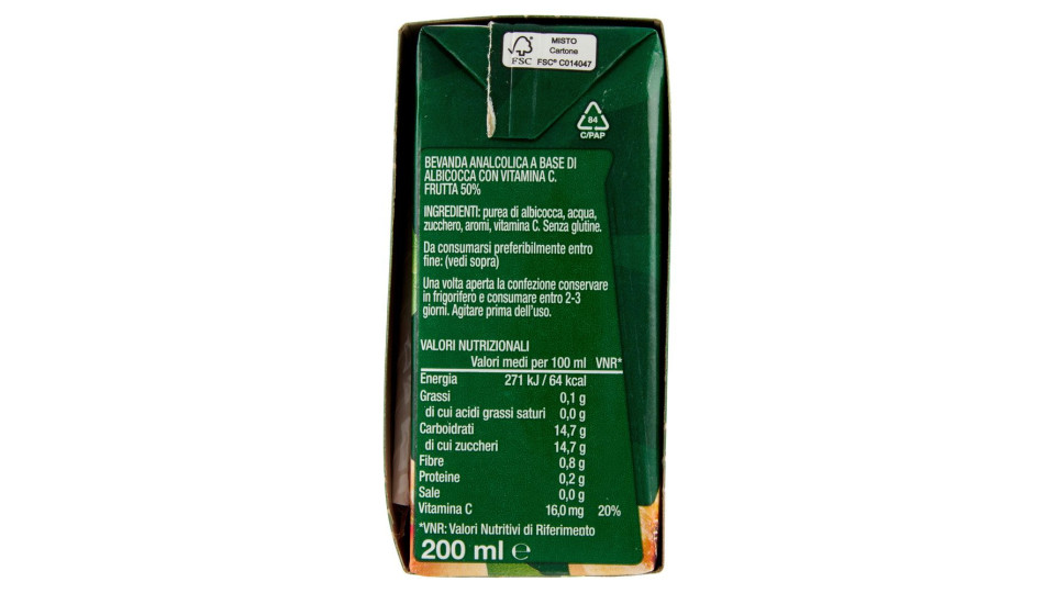 Optimum 50% di Albicocca 6 x 125 Ml