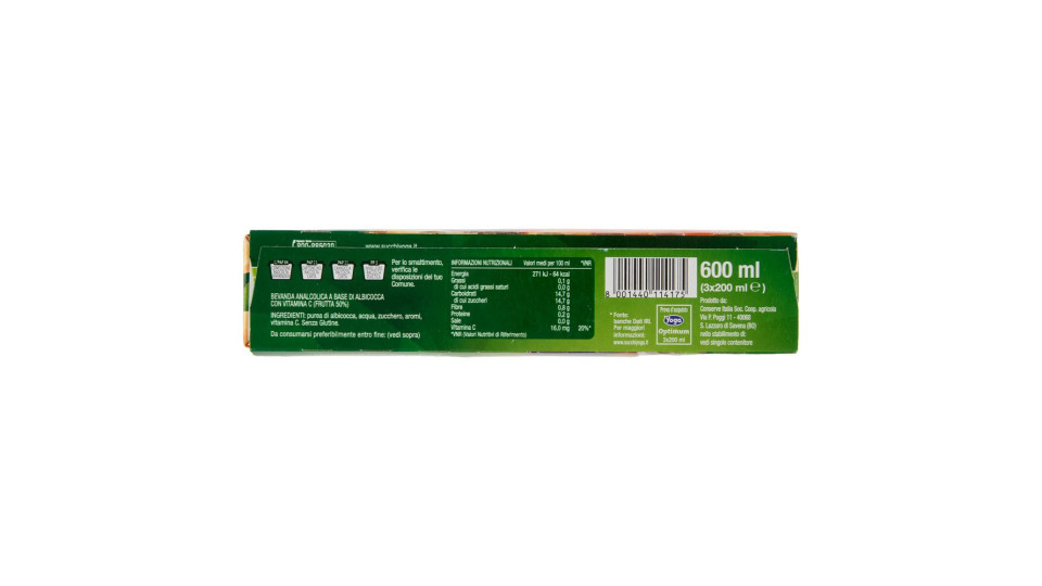 Optimum 50% di Albicocca 6 x 125 Ml