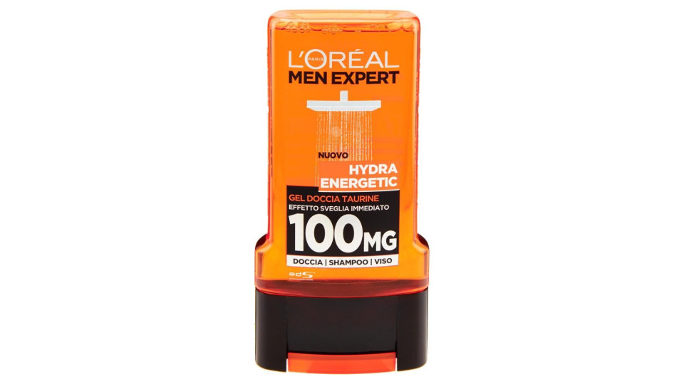 Men Expert Hydra Energetic Gel Doccia Taurine Effetto Sveglia Immediato 100 Mg
