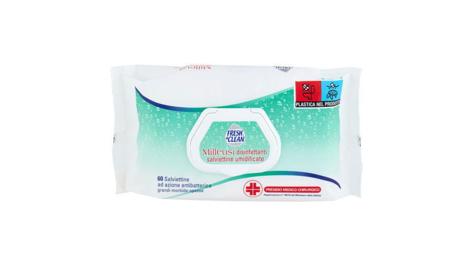Milleusi Disinfettanti 40 Salviettine Umidificate