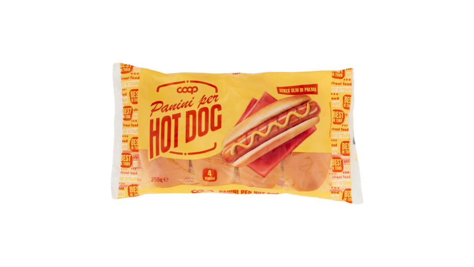 Panini per Hot Dog 4 x 62,5 g