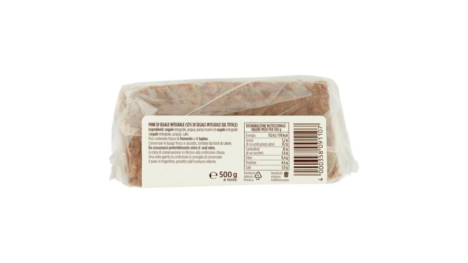 Pane di Segale Integrale al 100%