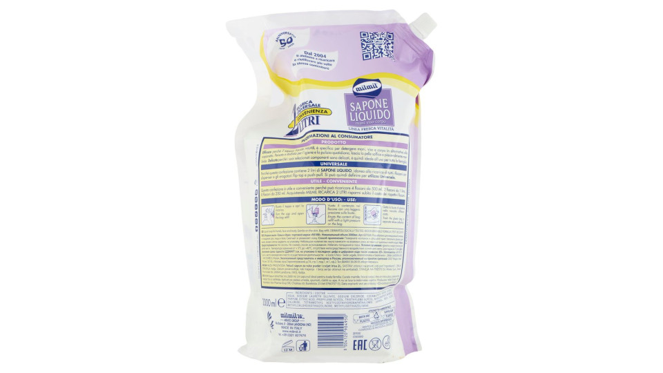 Sapone Liquido Ricarica Universale
