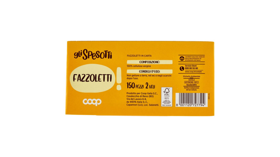 Fazzoletti 3 Veli 60 Pz