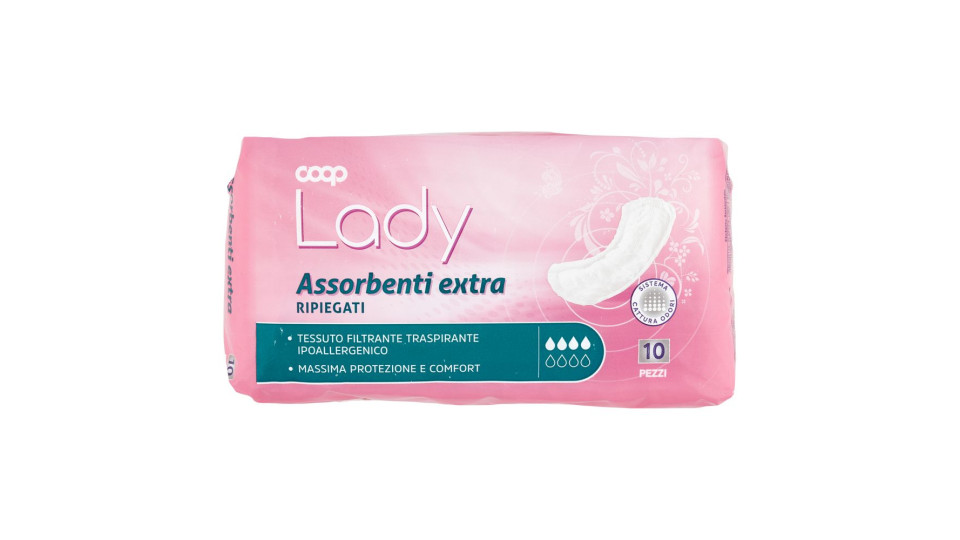Assorbenti Extra Ripiegati 10 Pz