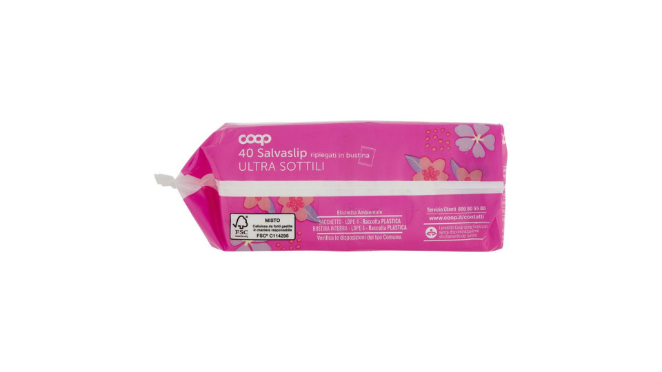 Salvaslip Ripiegati Ultra Sottili 40 Pz