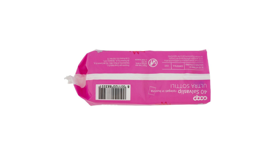 Salvaslip Ripiegati Ultra Sottili 40 Pz