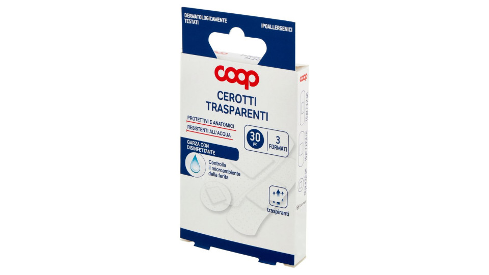 Cerotti Trasparenti 3 Formati 30 Pz