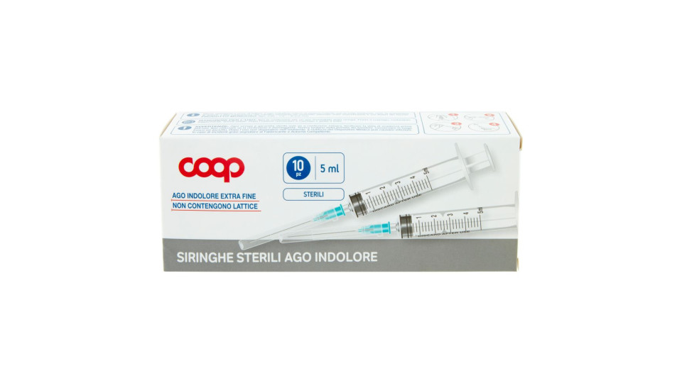 Siringhe Sterili Ago Indolore 5 Ml 10 Pz