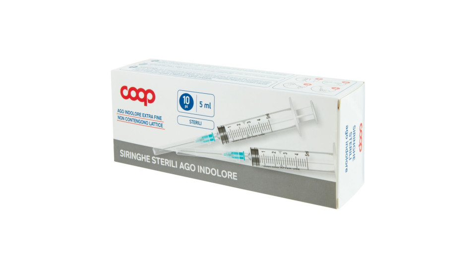 Siringhe Sterili Ago Indolore 5 Ml 10 Pz