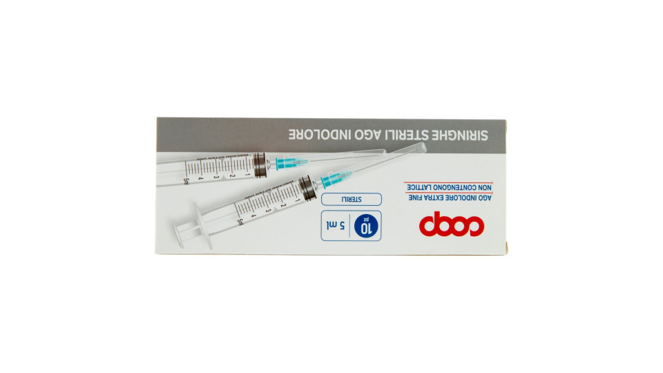 Siringhe Sterili Ago Indolore 5 Ml 10 Pz