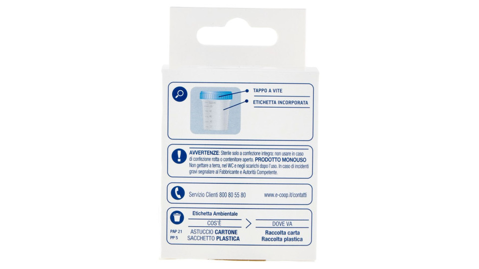 Contenitore Sterile Urine 120 Ml 1 Pz