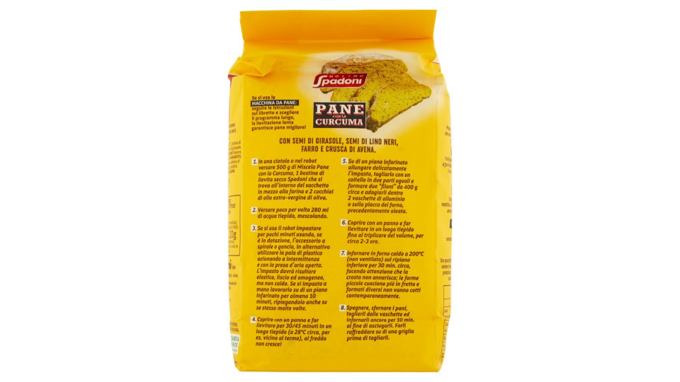Preparato per Pane con la Curcuma 