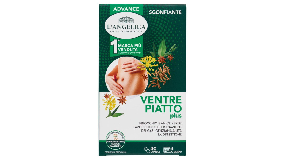 L'Angelica Nutraceutica Ventre Piatto Plus 40 capsule