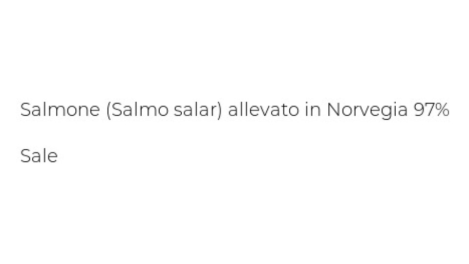 Salmone Norvegese Affumicato con Legno di Faggio