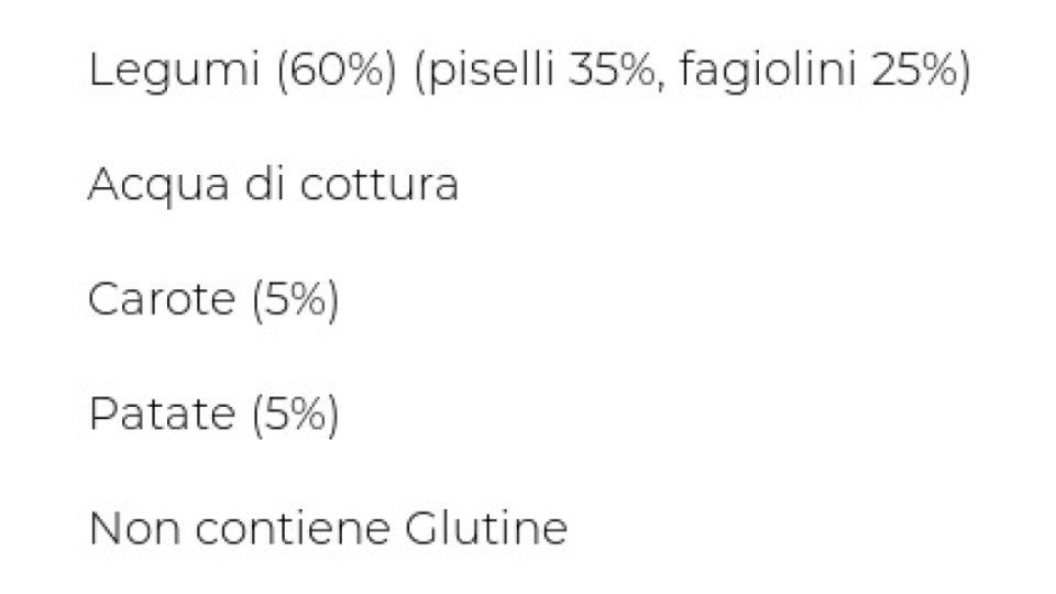 Omogeneizzato legumi e verdure