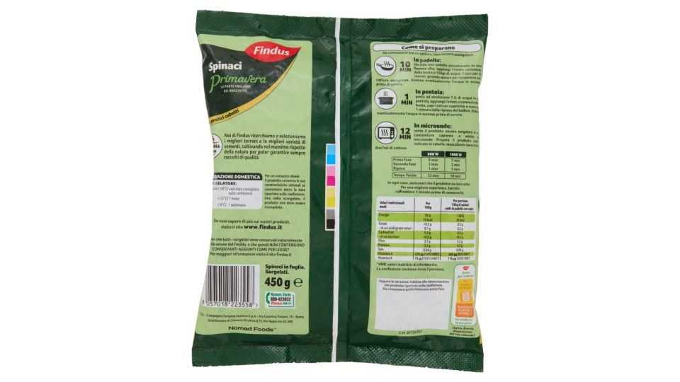 Findus - Ciuffetti di Spinaci