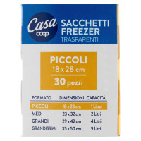 Sacchetti Freezer Piccoli Trasparenti 18x28 Cm