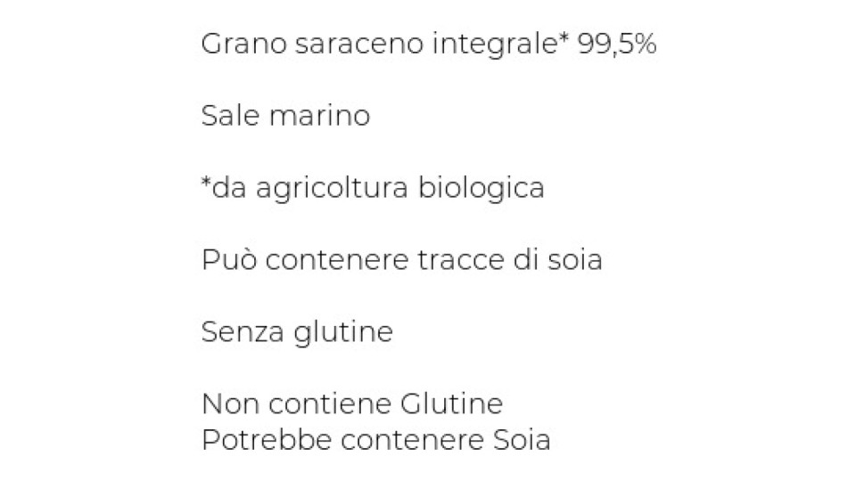 GALLETTE AL GRANO SARACENO BIO