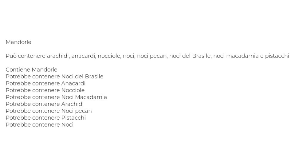 Mandorle Italiane Sgusciate 100% Italiane